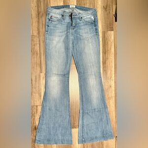 Hudson Jeans Women’s Size 26 Flare Leg Denim Made in USA Light Wash Distressed